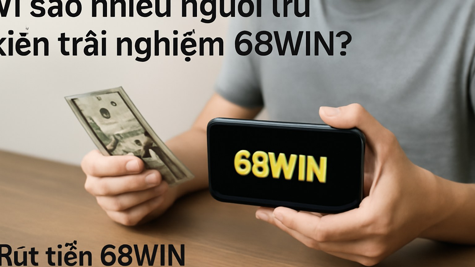 68WIN: Trải nghiệm giải trí và hướng dẫn rút tiền an toàn, nhanh gọn