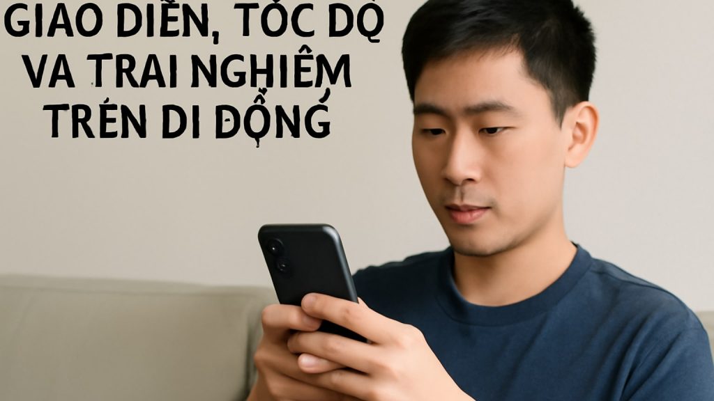 Minh họa: 1) Giao diện, tốc độ và trải nghiệm trên di động