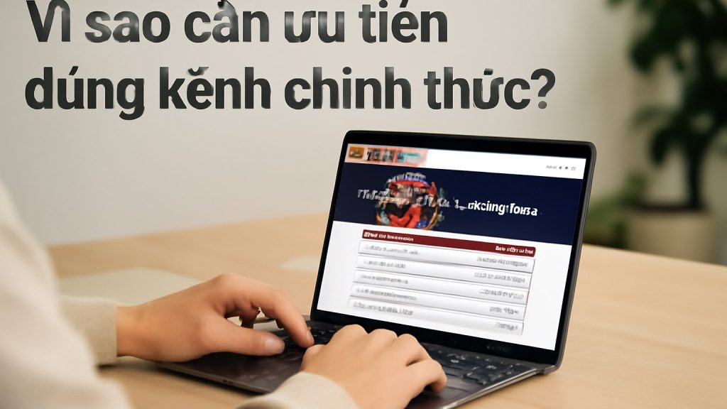 Minh họa: Vì sao cần ưu tiên đúng kênh chính thức?