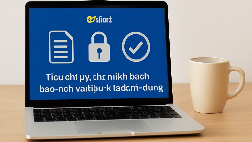 Minh họa: Tiêu chí uy tín: minh bạch, bảo mật và điều khoản sử dụng