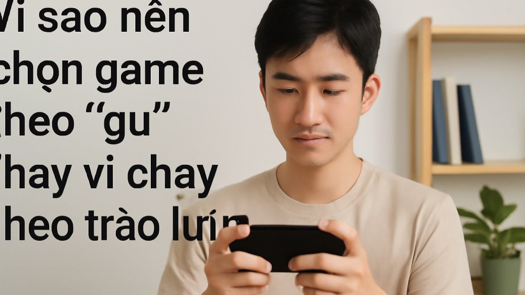 Vì sao nên chọn game theo “gu” thay vì chạy theo trào lưu? Minh họa: Vì sao nên chọn game theo “gu” thay vì chạy theo trào lưu?