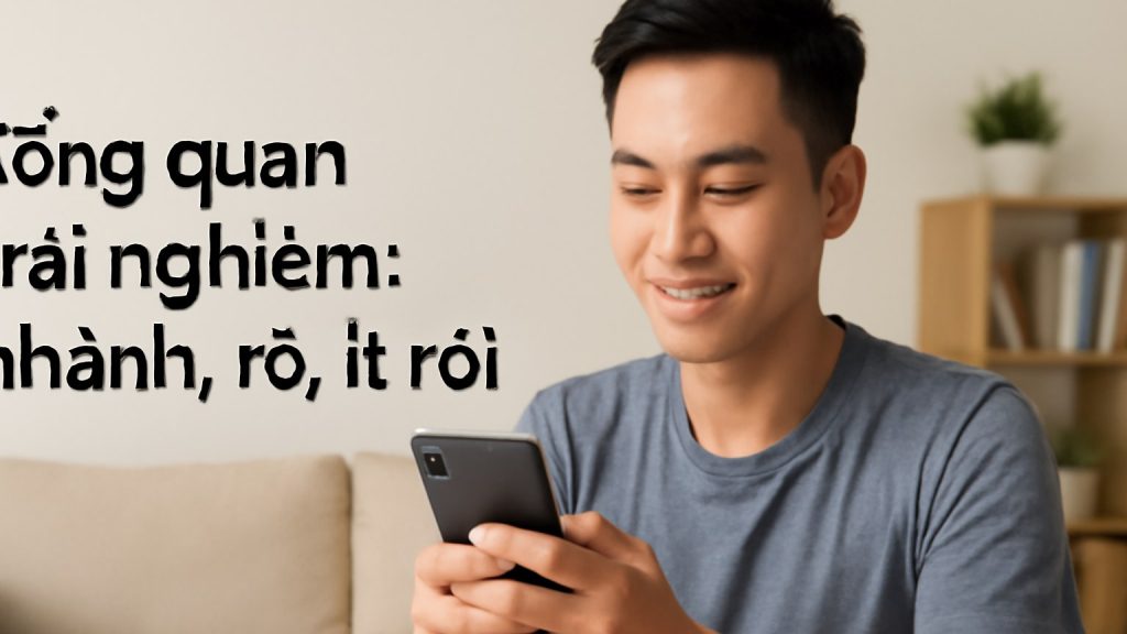 Tổng quan trải nghiệm: nhanh, rõ, ít rối Minh họa: Tổng quan trải nghiệm: nhanh, rõ, ít rối