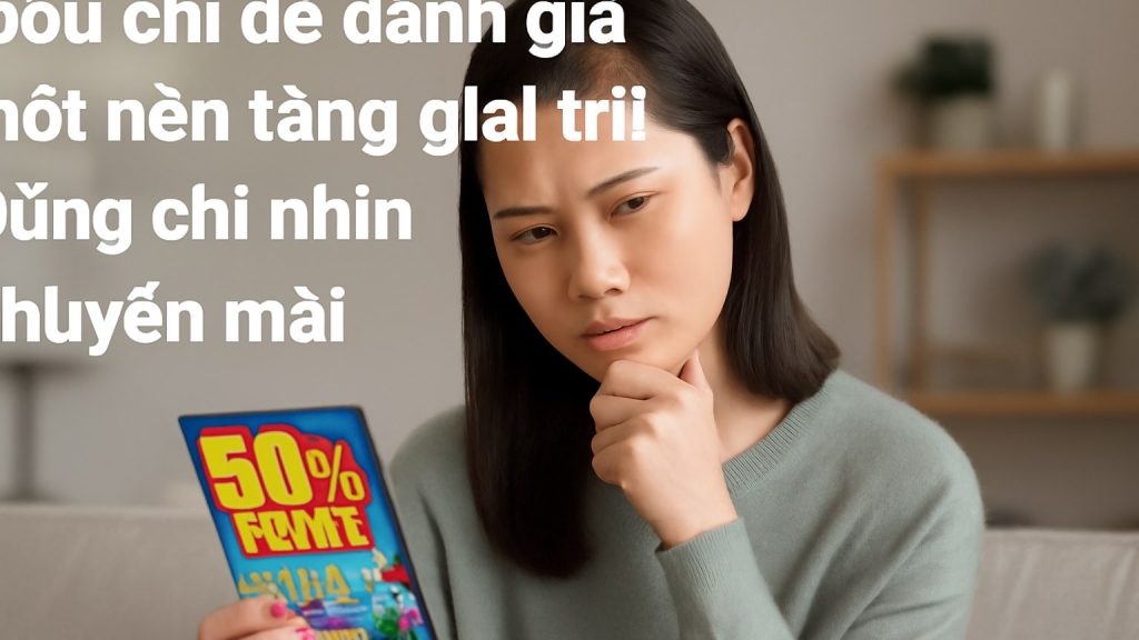 Tiêu chí để đánh giá một nền tảng giải trí: đừng chỉ nhìn khuyến mãi Minh họa: Tiêu chí để đánh giá một nền tảng giải trí: đừng chỉ nhìn khuyến mãi