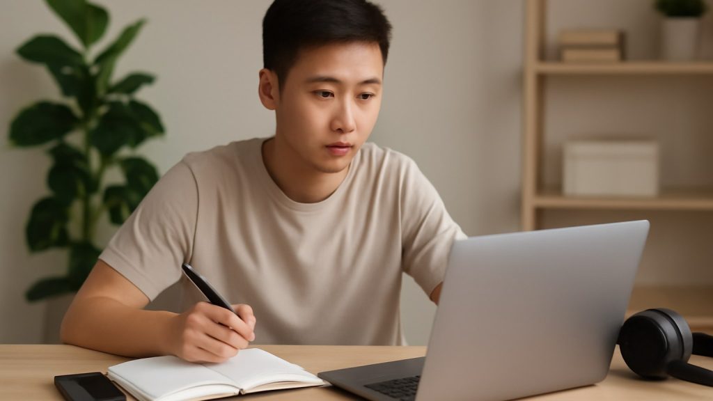 Minh họa: 1) Chuẩn bị trước khi bắt đầu: mục tiêu, thiết bị và thói quen sử dụng